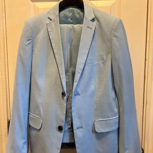 Calvin Klein Boys Light Blue Suit (Jacket 14 Pants 12).